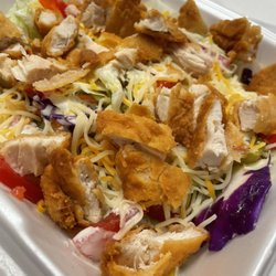 Vaughn’s Pit Stop BBQ - Fried chicken tender salad!