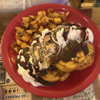 Sunrise Diner - Tiramitoast with breakfast potatoes - Diners Near Me - Ocean City, Maryland Sunrise Diner - Tiramitoast with breakfast potatoes - Diners Near Me - Ocean City, Maryland