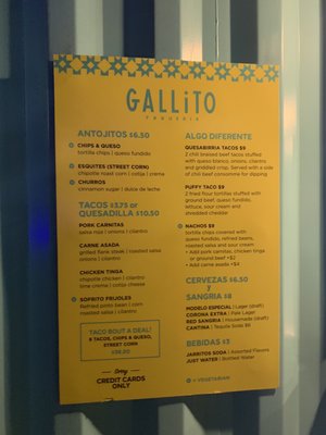 Menu photo 1 Gallito Taqueria Tampa, FL Menu photo 1 Gallito Taqueria Tampa, FL