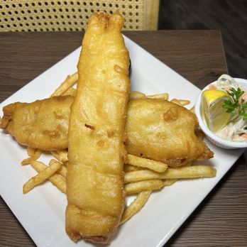 Greedy Goose - Fish and chips. Yum. - Vegan Near Me - Toronto, Ontario