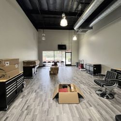 JV Construction - Barbershop remodel flooring and paint