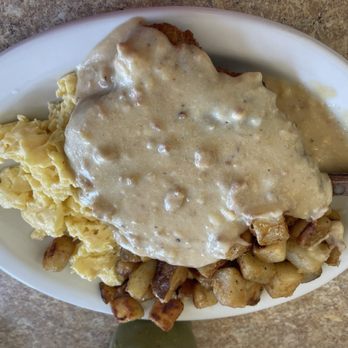 The Coffee Cup Cafe - Chicken Fried Steak and Eggs - American Near Me - Long Beach, California