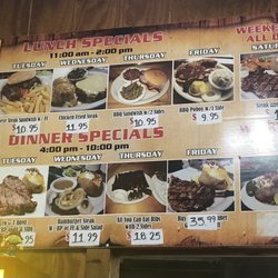 Tony's Bbq - Specials menus