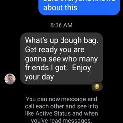 South Shore Flooring - This is him threatening me on my facebook messenger