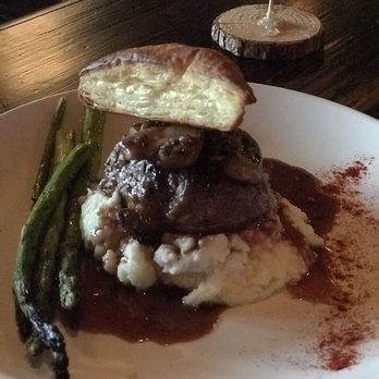 The Boldthouse - Beef Wellington with asparagus. - Wine Bars Near Me - Seabrook, Texas