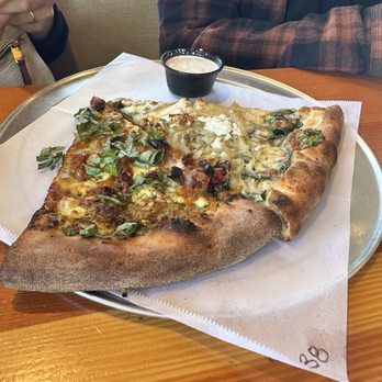 Best Pizza & Brew Oceanside - Pesto and great white slices. - Pizza Near Me - Oceanside, California