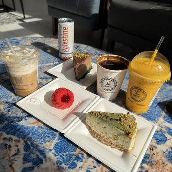 Mocha House Coffee - Bayt Al Mocha - Pistachio and Dubai cheesecake, Raspberry treat, Mango smoothie, Turkish coffee and Shaken iced Bayt oat milk. - Coffee & Tea Near Me - Fishers, Indiana Mocha House Coffee - Bayt Al Mocha - Pistachio and Dubai cheesecake, Raspberry treat, Mango smoothie, Turkish coffee and Shaken iced Bayt oat milk. - Coffee & Tea Near Me - Fishers, Indiana