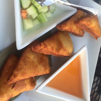Thai Society - Triangle appetizer - Thai Near Me - Encinitas, California Thai Society - Triangle appetizer - Thai Near Me - Encinitas, California