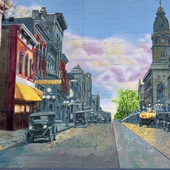 Coffee And Cream - a mural of a city street - Coffee & Tea Near Me - Columbia, Pennsylvania Coffee And Cream - a mural of a city street - Coffee & Tea Near Me - Columbia, Pennsylvania
