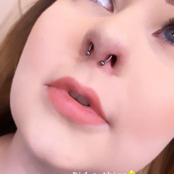 Cryptic Tattoo - Septum piercing on a deviated septum. So in love! - Tattoo Near Me - Azusa, California