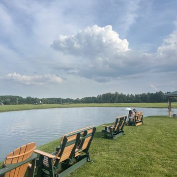 Serenity Winery Events - Beautiful gliders right by the pond. They even have food to feed the huge fish. - Venues & Event Spaces Near Me - Huntsburg, Ohio Serenity Winery Events - Beautiful gliders right by the pond. They even have food to feed the huge fish. - Venues & Event Spaces Near Me - Huntsburg, Ohio