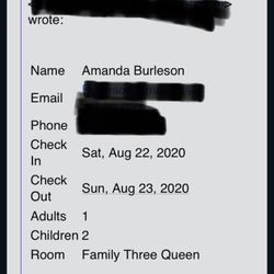 Prospector Inn - I went on the website to ask about a Family Three Queen room for Saturday night...