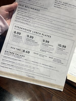 Menu photo 1 LongHorn Steakhouse Pineville, NC Menu photo 1 LongHorn Steakhouse Pineville, NC