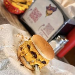 Lucy's Burger Bar - Double your pleasure, double your fun! Lucy's Double Cheeseburger