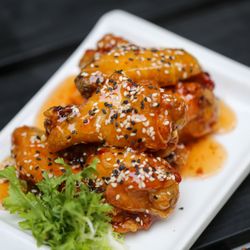 Steeple Hall at Mission Oak Grill - The best way to start off your meal is with... wings!