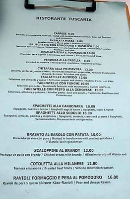 Menu photo 4 Tuscania Rota, CA