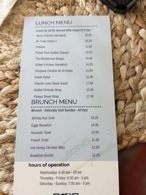 Menu photo 1 Blockhouse Saint Hedwig, TX