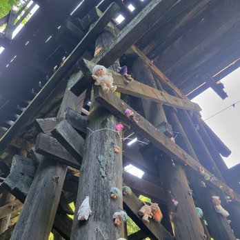 Troll Bridge - Upwards towards the bridge, some trolls cling to the upper framework. - Arts & Entertainment Near Me - Portland, Oregon Troll Bridge - Upwards towards the bridge, some trolls cling to the upper framework. - Arts & Entertainment Near Me - Portland, Oregon