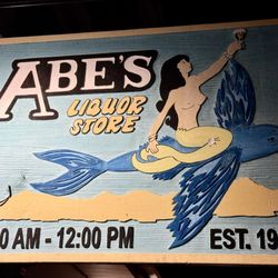 Abe's Liquor Store - Outside sign