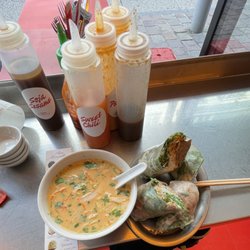 Knees to chin - Peking duck roll, beef roll, and Dong Kar Kee soup.