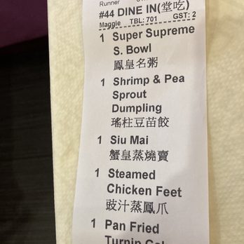Ming Tasty - Our order- in case you want the English-Chinese conversion. - Chinese Near Me - Sunnyvale, California