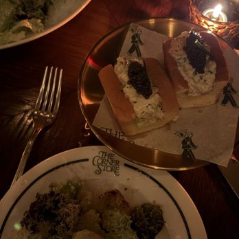 The Corner Store - Cesar salad and lobster rolls with caviar - Seafood Near Me - New York, New York