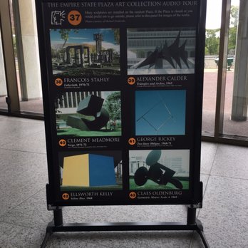 Corning Tower Observation Deck - There's an Empire State Plaza Art Collection Audio Tour. This is the sign on the ground floor of Corning Tower. - Landmarks & Historical Buildings Near Me - Albany, New York