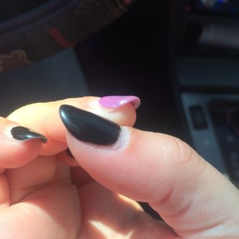 Luxi Nails - Other hand the purple is also peeling and the pinky - Nail Salons Near Me - Santee, California Luxi Nails - Other hand the purple is also peeling and the pinky - Nail Salons Near Me - Santee, California