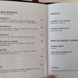 Brunch menu. Sat 2018-05-18