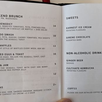 33 Acres Brewing - Brunch menu. Sat 2018-05-18 - Breweries Near Me - Vancouver, British Columbia