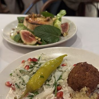 Honey & Co. - Falafel + fig & goat's cheese salad - Middle Eastern Near Me - London, XGL