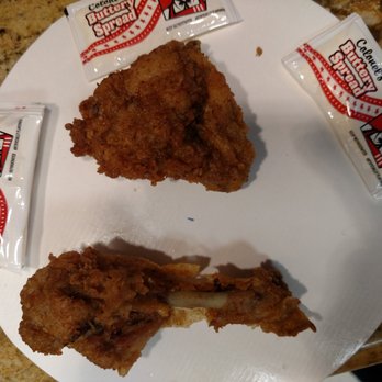 KFC - Half of a dried up chicken leg and a greasy miniature wing was part of our meal we purchased tonight. Yuck. - Fast Food Near Me - Capitola, California