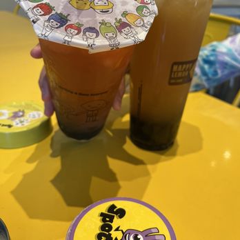 Happy Lemon - E9. Grapefruit Green Tea B3. Fresh Lemon Honey Green Tea - Bubble Tea Near Me - Fort Worth, Texas