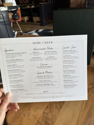 Menu photo 6 HIDE+SEEK Chicago, IL