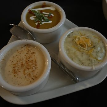 Dorcea - Flight of soups - American Near Me - Wilmington, Delaware Dorcea - Flight of soups - American Near Me - Wilmington, Delaware