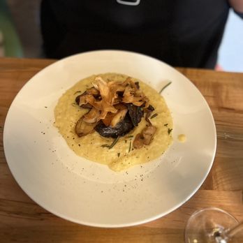 Somebody People - k i n g  t r u m p e t s creamy polenta and fried rosemary - Wine Bars Near Me - Denver, Colorado