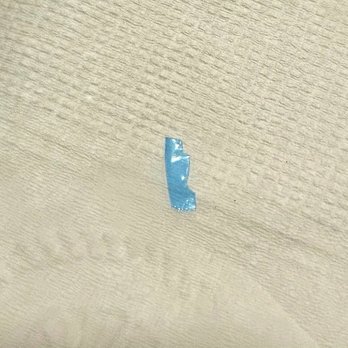 Volo Craft Pizza - Blue plastic piece found under the cheese - Pizza Near Me - Swampscott, Massachusetts
