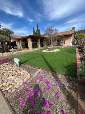 Artificial Turf - Our users say: Decided to remodel my front yard. Owner was very reliable and punctual. Had a small plumbing issue while installing the grass as the mainline pipe had corroded and was leaking a lot of water which I never noticed since it's been buried under the existing grass. They went ahead and took care of the issue. Obviously the price went up due to that issue which is understandable. Luckily, they were very aware of how to repair that issue. They are very versed in other home remodel/repairs which makes it easier to hire them. Owner is very reasonable and will make sure to get the job done correctly. Great work by the whole staff. Hard working individuals!! Artificial Turf - Our users say: Decided to remodel my front yard. Owner was very reliable and punctual. Had a small plumbing issue while installing the grass as the mainline pipe had corroded and was leaking a lot of water which I never noticed since it's been buried under the existing grass. They went ahead and took care of the issue. Obviously the price went up due to that issue which is understandable. Luckily, they were very aware of how to repair that issue. They are very versed in other home remodel/repairs which makes it easier to hire them. Owner is very reasonable and will make sure to get the job done correctly. Great work by the whole staff. Hard working individuals!!