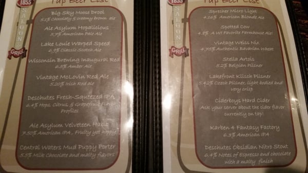 1855 Saloon And Grill 218 S Main St Cottage Grove Wi Bars Mapquest