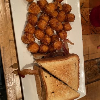 Station 2 - Grilled Cheese Burger and Sweet Potato Tots - New American Near Me - Richmond, Virginia