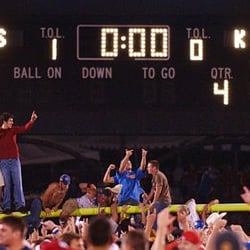 Memorial Stadium University Of Kansas - 31-28 KU vs. KSU and I got a little excited