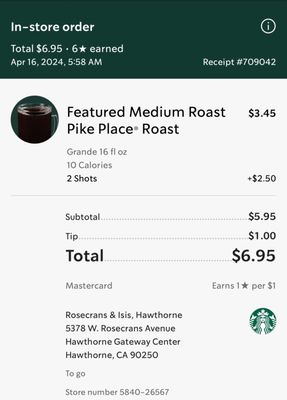 Menu photo 6 Starbucks Hawthorne, CA