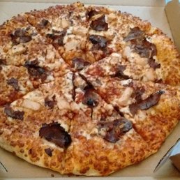 Large chicken and Philly cheese steak pizza $8.49 (online special). Large chicken and Philly cheese steak pizza $8.49 (online special).