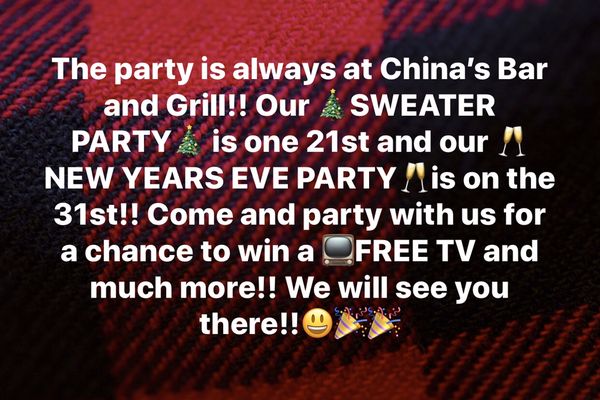 China's Bar & Grill LLC. by null