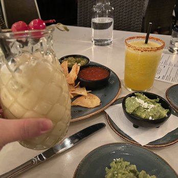 Margaritaville - Painkiller and Jalapeño Margarita and Guacamole w/ Chips and Salsa - Seafood Near Me - Capitola, California Margaritaville - Painkiller and Jalapeño Margarita and Guacamole w/ Chips and Salsa - Seafood Near Me - Capitola, California