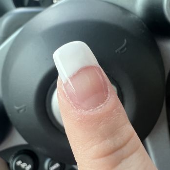 Heads & Nails - Uneven powder over white tip. Kept hurting me with powder tools. - Day Spas Near Me - Washington, DC, District of Columbia Heads & Nails - Uneven powder over white tip. Kept hurting me with powder tools. - Day Spas Near Me - Washington, DC, District of Columbia