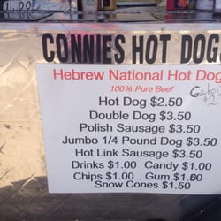 Connies Hot Dogs - Old fashioned prices