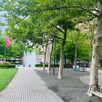 Pier A Park - Fountain spray - Parks Near Me - Hoboken, New Jersey