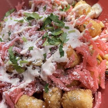 Zandra's Taqueria - Loaded queso tots - Tacos Near Me - Manassas, Virginia