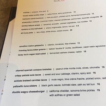 Solbar - Munchies - New American Near Me - Calistoga, California Solbar - Munchies - New American Near Me - Calistoga, California